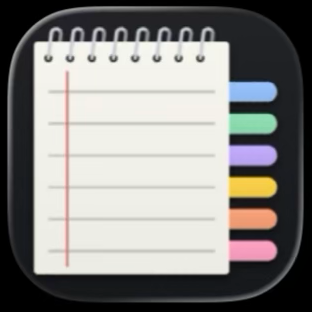 EdgeNotes notebook icon with colored edge tabs